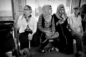 in der Straßenbahn
